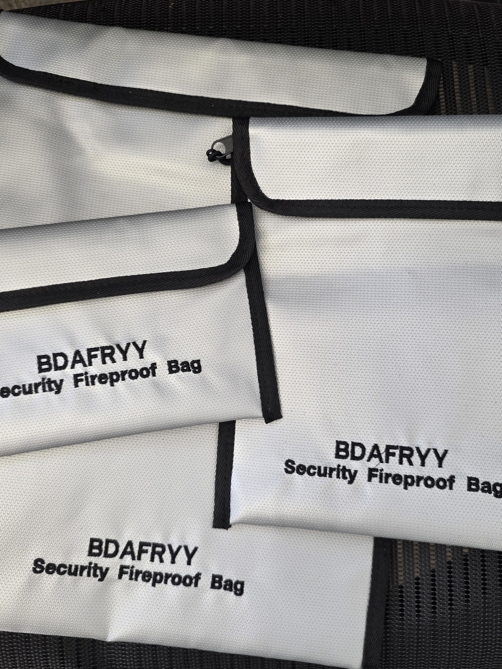 White Security Fireproof Garment Bag - Protective Storage